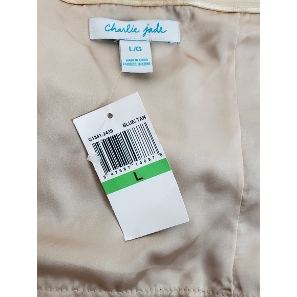 New Charlie Jade Strapless Dress Large
Blue  Tan - Picture 7 of 7